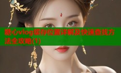 糖心vlog缓存位置详解及快速查找方法全攻略(1)