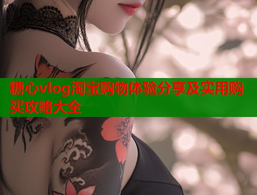 糖心vlog淘宝购物体验分享及实用购买攻略大全  第2张