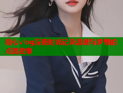 糖心vlog深夜时光记录温暖与梦想的点滴故事  第1张