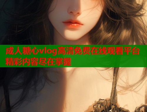 成人糖心vlog高清免费在线观看平台精彩内容尽在掌握  第1张